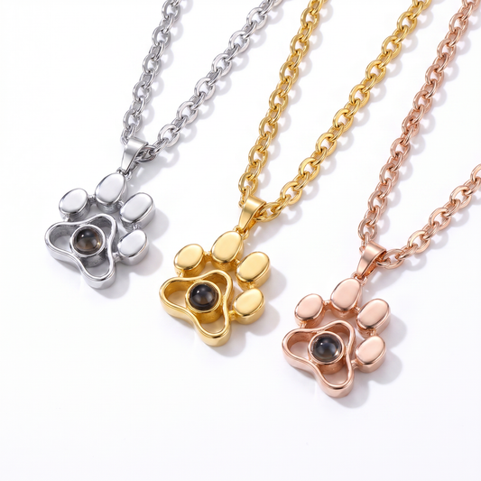 Personalized Paw Necklace